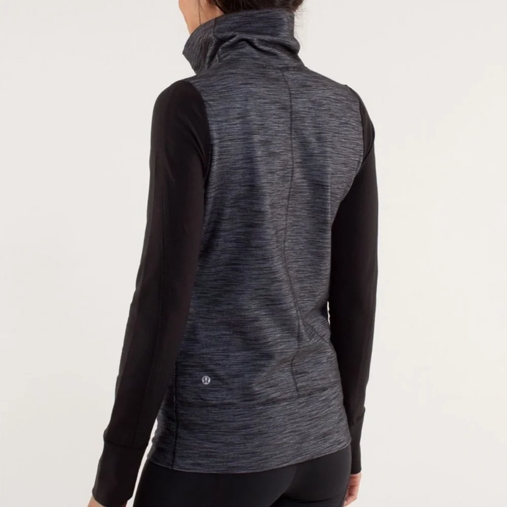 Lululemon Daily Yoga Jacket Reversible Slub Denim Purple Haze